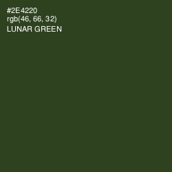 #2E4220 - Lunar Green Color Image